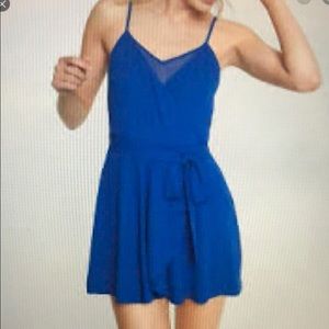 EXPRESS wrap chiffon inset cami romper